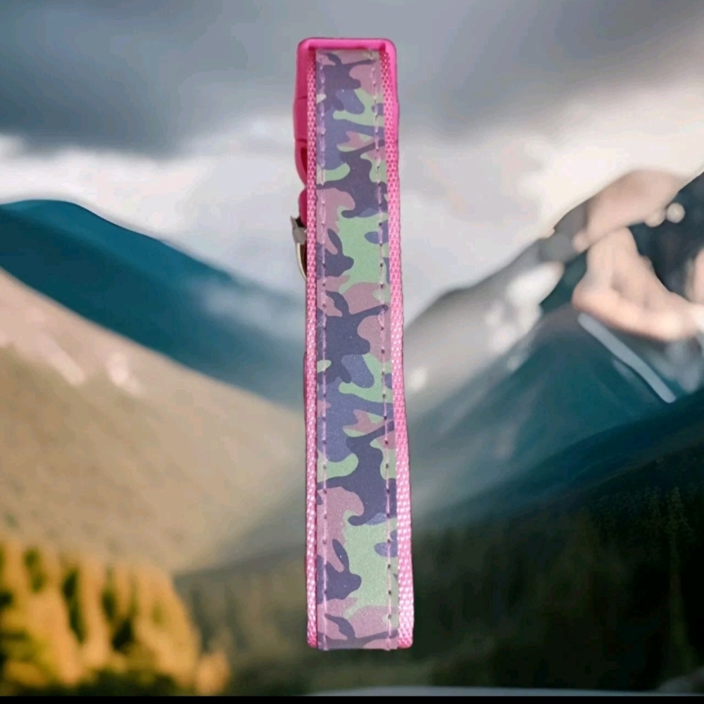 Reflective Cat/Dog Collar Pink Camo print Size M By CBBPET - Picture 3 of 4